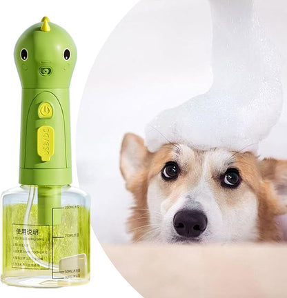 Dog Shampoo Dispenser, Electric Soap Sprayer, 23x8.5x8.5cm/9.06x3.35x3.35 Inches Rechargeable Foaming Cleaner, Multipurpose Washing Tool, 1 Pack, for Pet Bath Kitchen Toilet Use