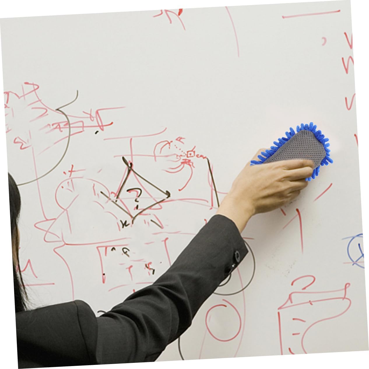 Baluue Office And Classroom Essential 4 Pack Whiteboard Cleaning Eraser Strumenti Per La Cancellazione A Secco Ciniglia Morbida Riutilizzabile E Facile Da Usare