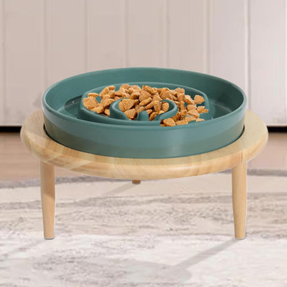 Slow Feeder Ciotola per cani Slow Feeder – Ciotola per cani antiscivolo rialzata in ceramica con base per l'alimentazione – Slow Feeder, lavabile in lavastoviglie, giocattolo multifunzionale per