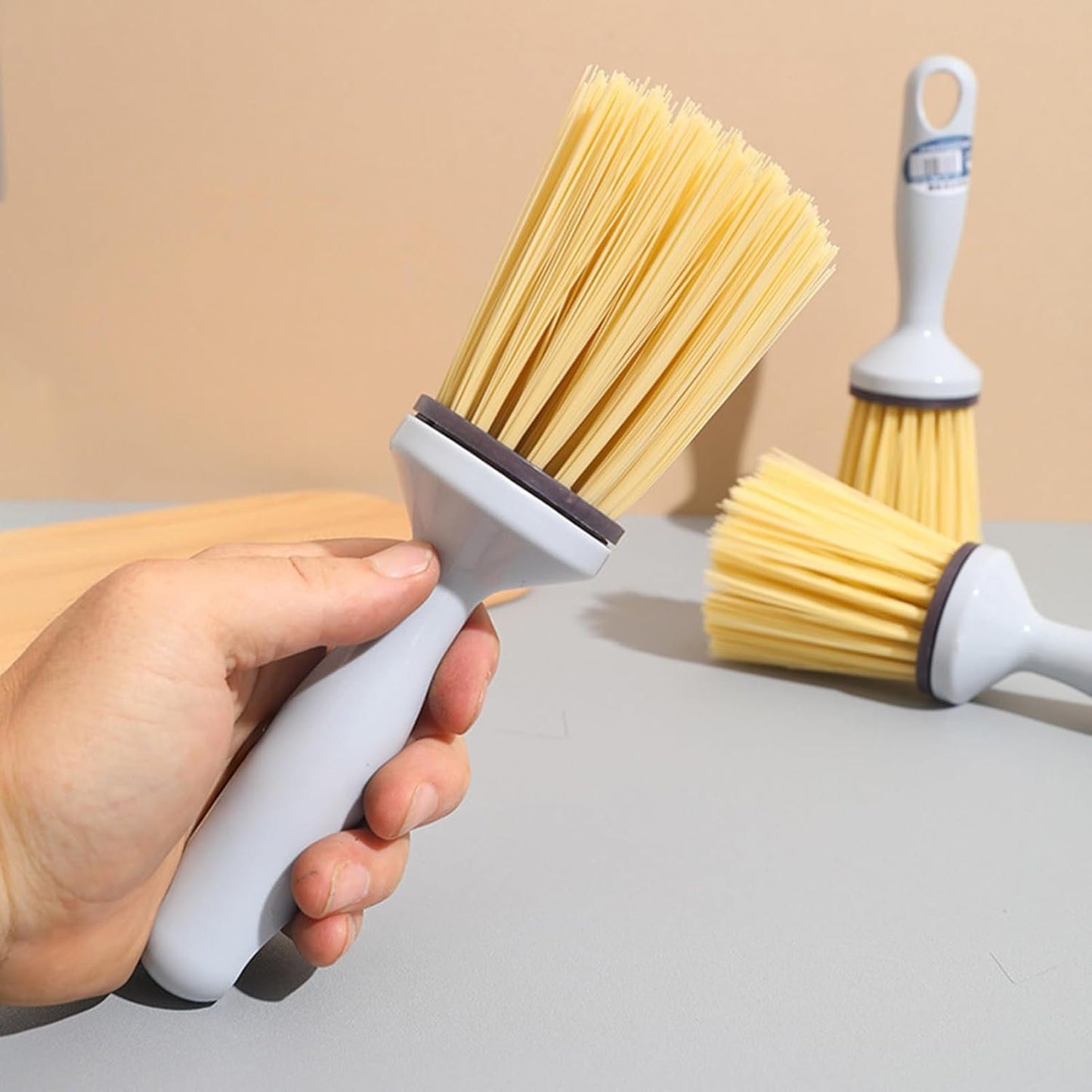 Kitchen Scrub Brush,Sink Dish Pot Brush with Long Handle - Ergonomic Versatile Housekeeping Cleaning Accessories for Family Friends Daily Use