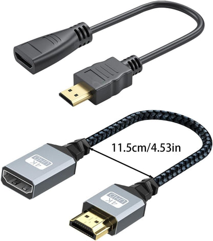 ljhnba HDTV Male to Female Cable HDTV Extender Supports 4K30HZ60Hz 2160p for Seamlessly Video Streaming Wide Compatibility