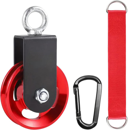 Pulleys for Lifting, Heavy-Duty Storage Pulley, Smooth Load-Bearing System, Quick-Release Workout Gear, Multifunctional Design, for Garage Home Gym, Marine Equipment Handling
