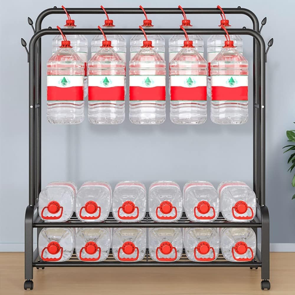 Generico Appendiabiti 3 in 1 Resistente con Porta Scarpe, capacità 100 kg, Organizer Mobile per Vestiti per Ingresso, Soggiorno, corridoio e Camera da Letto, Disponibile nelle Misure 120 cm/140 cm.