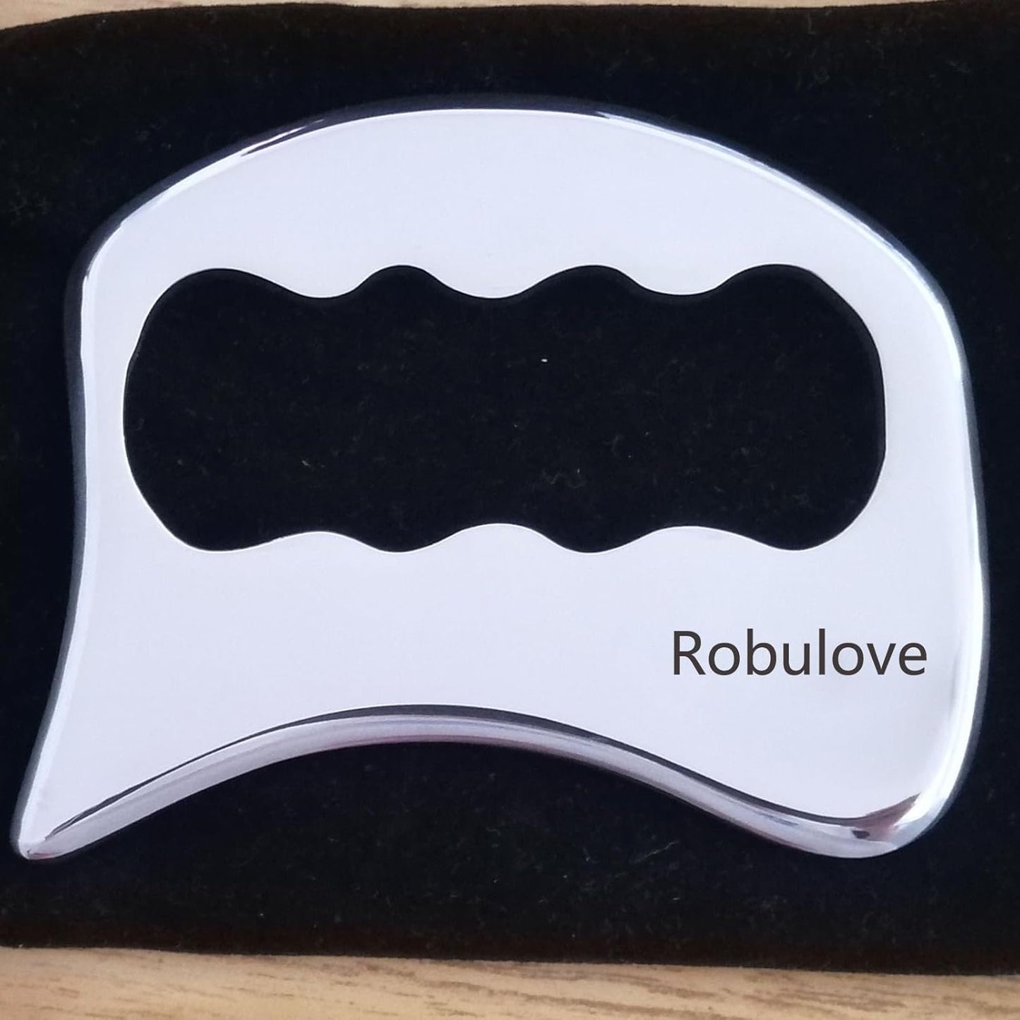 Medical Grade Stainless Steel Gua Sha Scraping Massage Tool -IASTM TOOL- Body Care Scraping Massage Tool - Relaxing Soft Tissue Tools - Reduce Neck,Back,Arm muscle Pain(Robulove-12)