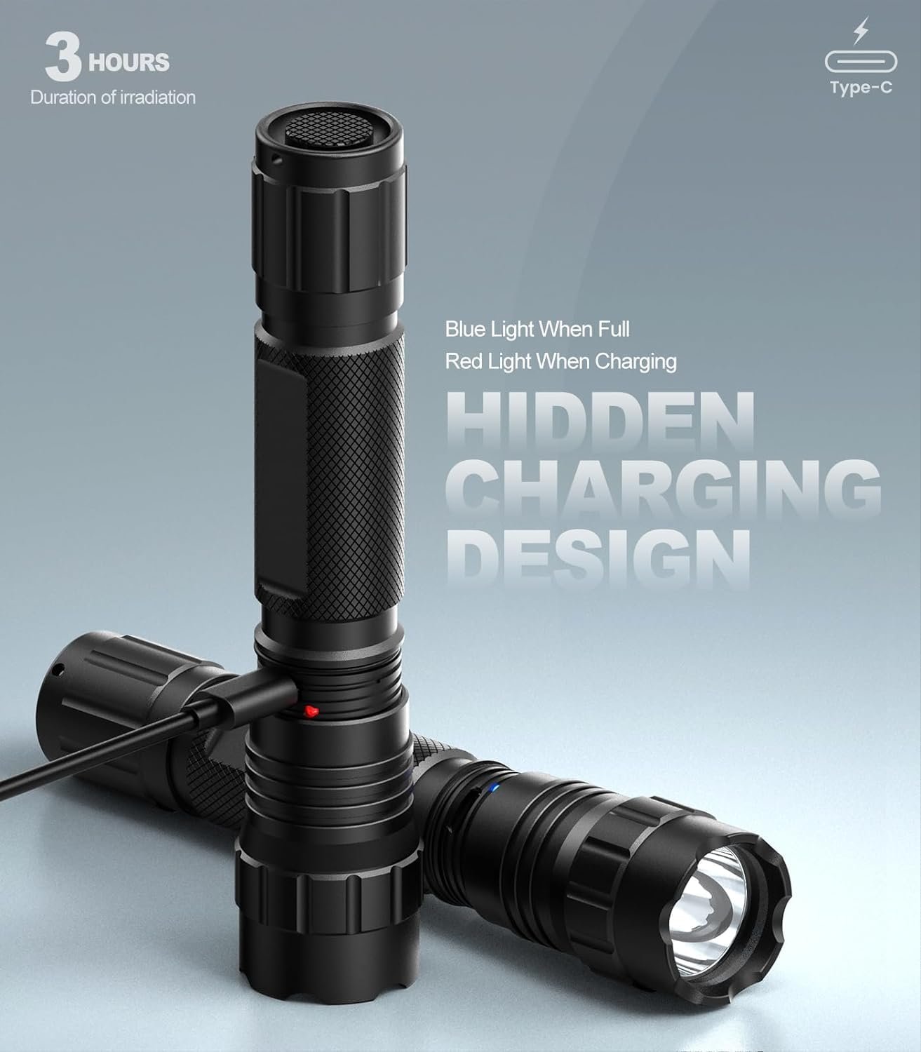 Feyachi 1500 Lumen Tactical Flashlight Rechargeable IPX7 Protection 4 Modes Weapon Light Mlok Mount Rail LED Flashlight Included with Pressure Switch