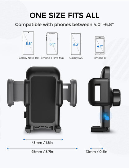VSSMSSA CD Slot Phone Holder for Car, 360° Rotation CD Slot Car Phone Mount, Easy One Touch CD Slot Cell Phone Holder Compatible with iPhone, Samsung, LG, Moto, Huawei, Nokia, and Other Smartphone