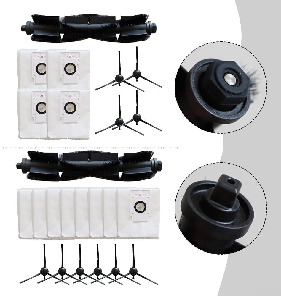Cleaning Essentials for Verefa L11 Pro - Spazzola laterale principale e sacchetti per la polvere (B)
