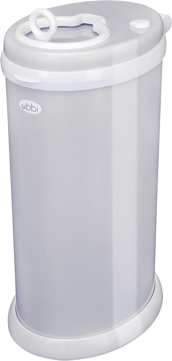 Ubbi Steel Diaper Pail, Grey