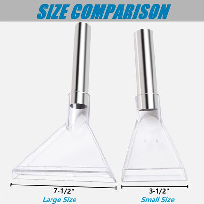 Happy Tree Universal Fit All Shop Vacs with 2-1/2" and 1-7/8" and 1-1/4" Adapters, Large 7-1/2" Extraction Accessory for Upholstery & Carpet Cleaning and Auto Detailing, Shop Vac Extractor Attachment