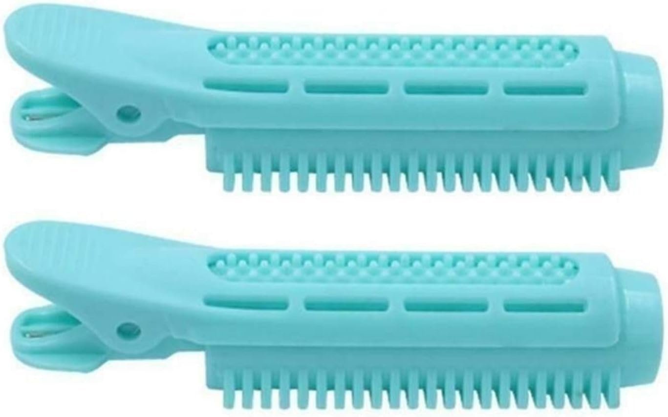 Bigodini,Heatless Hair Curler Le radici dei bigodini rulli dei capelli dell'onda Formers volumizzante Fluffy clip che designa attrezzo 8pcs Cura dei capelli (Size : 8PCS Blue)