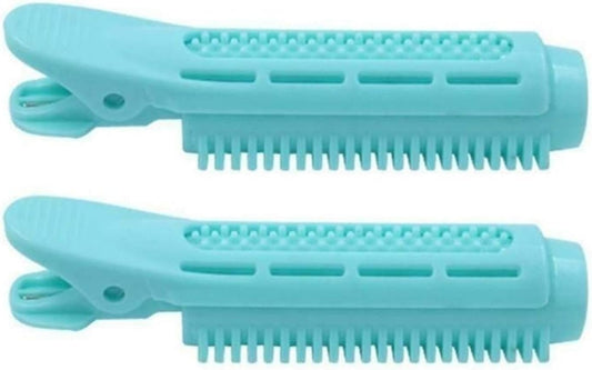 Bigodini,Heatless Hair Curler Le radici dei bigodini rulli dei capelli dell'onda Formers volumizzante Fluffy clip che designa attrezzo 8pcs Cura dei capelli (Size : 8PCS Blue)