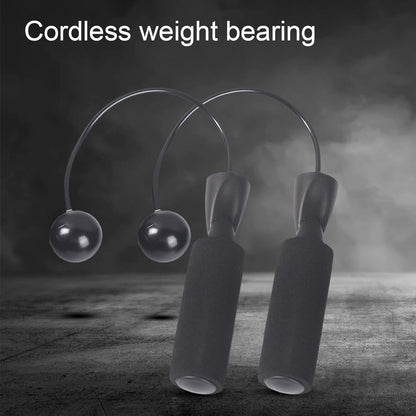 Cordless Jump Rope, Weighted Skipping Fitness Tool, Adjustable Handles, Compact Exercise Equipment for Indoor Home Gym Workouts, Outdoor Cardio Training, Travel Fitness Gear