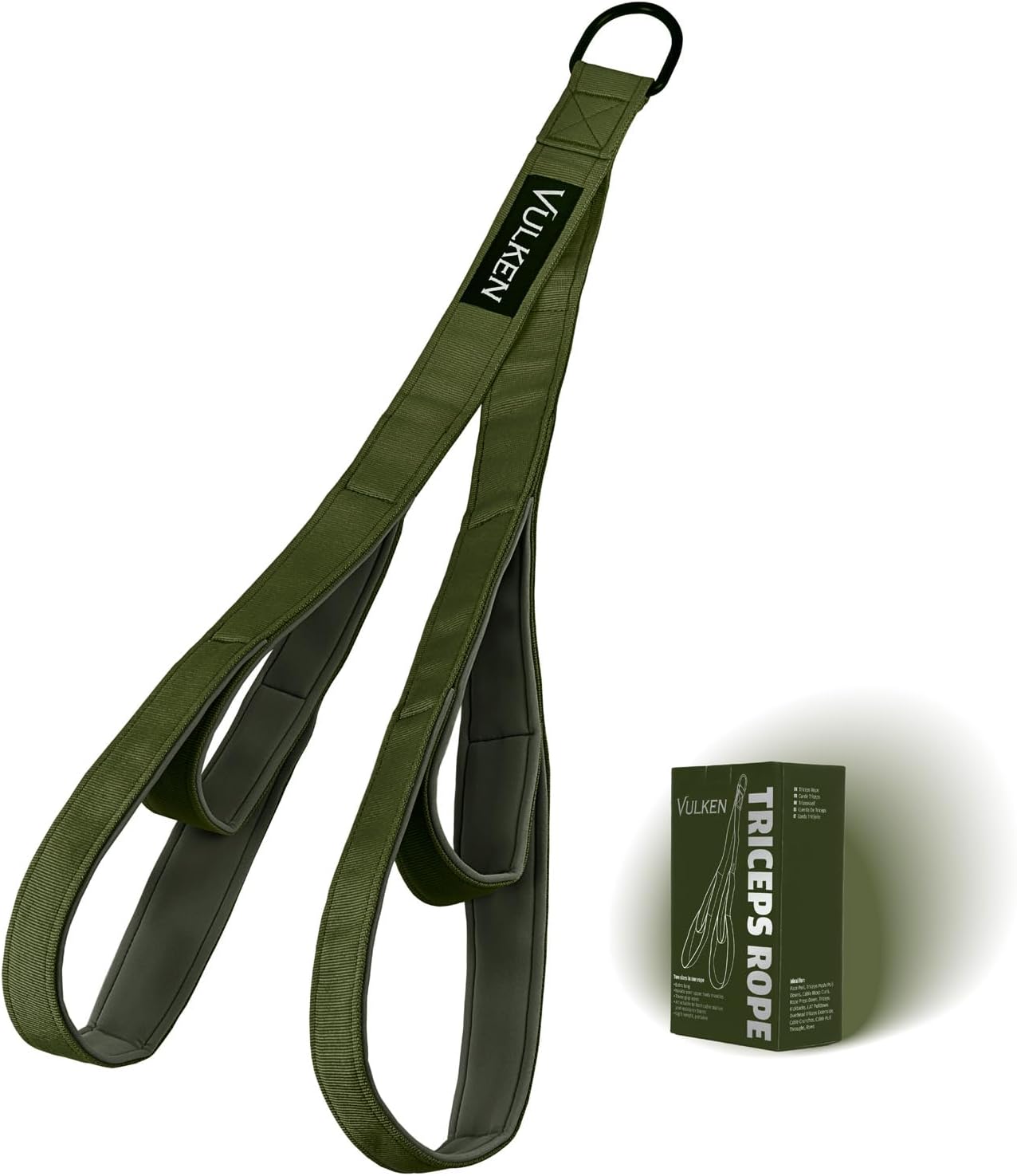 Vulken Tricep Rope Cable Attachment. Dual Lengths in One