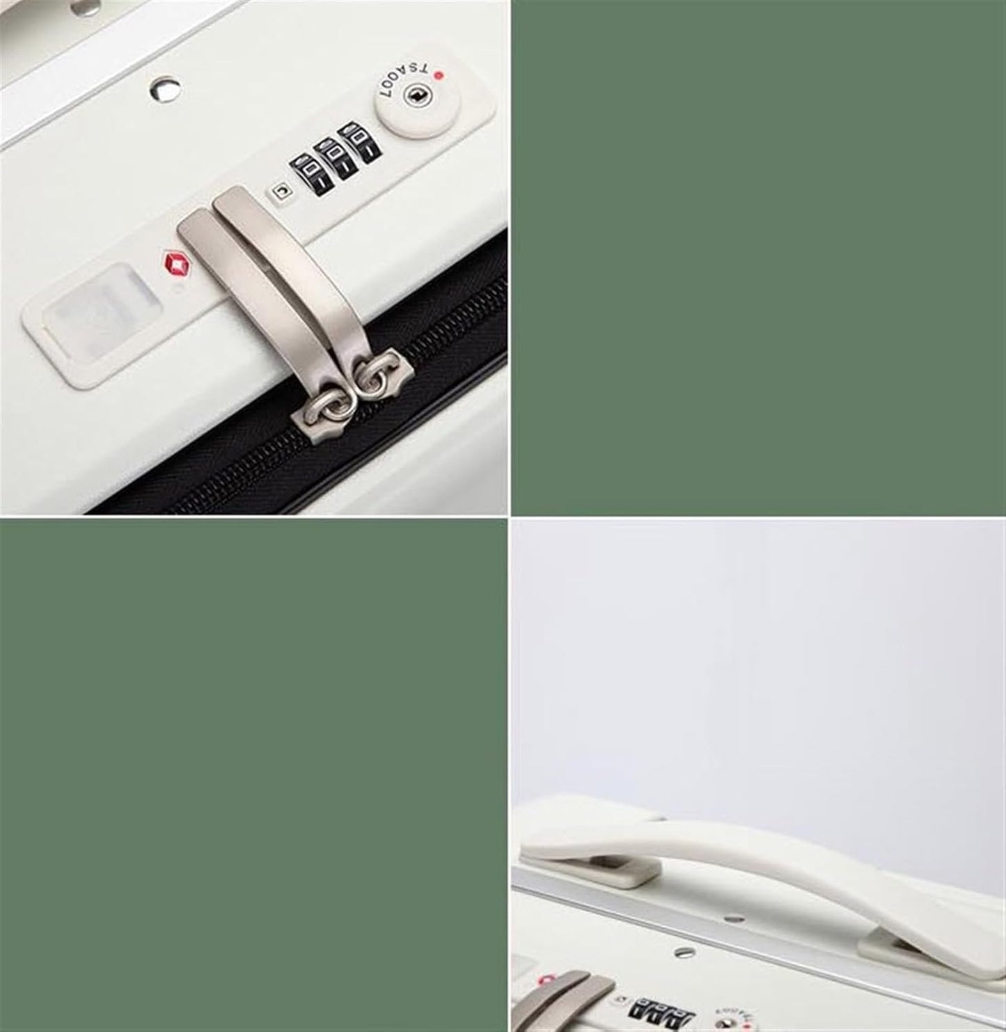 Suitcase Suitcases with Universal Wheel Security Luggage USB Interface Lightweight TSA Code Lock Carry-on Suitcase (Color : A, Size : 24in)