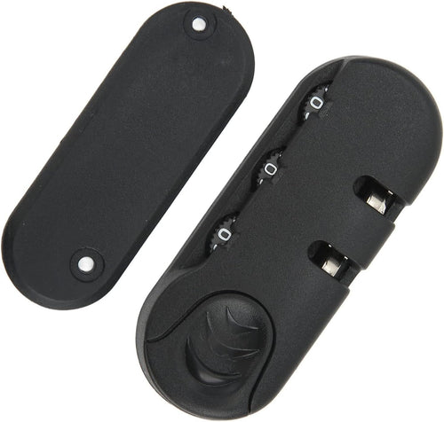 Luggage Lock 3 Digits Zinc Alloy Lock Catch Plastic Frosted Appearance Black Suitcase Password Security Lock for Travel