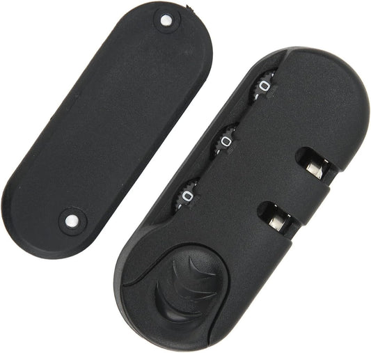 Luggage Lock 3 Digits Zinc Alloy Lock Catch Plastic Frosted Appearance Black Suitcase Password Security Lock for Travel