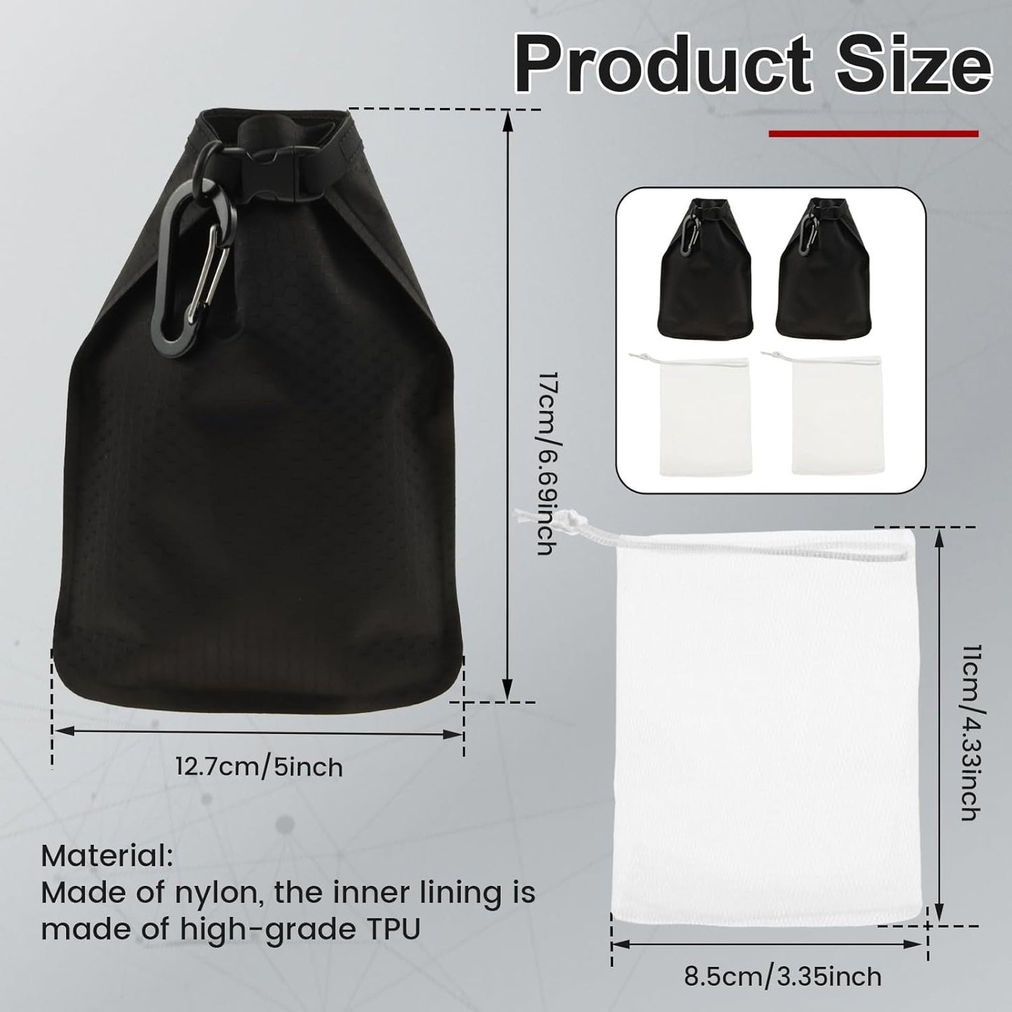 2 Pack Travel Soap Bag, Waterproof & Leakproof Soap Bar Case, Portable Soap Holder Travel Case, Soap Container Bag, Foldable Travel Soap Pouches for Shampoo Bars Travel Camping Enthusiasts (Color A)