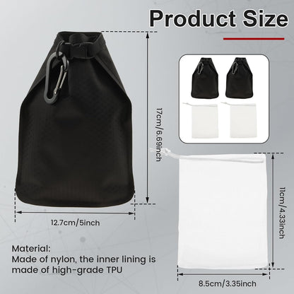 2 Pack Travel Soap Bag, Waterproof & Leakproof Soap Bar Case, Portable Soap Holder Travel Case, Soap Container Bag, Foldable Travel Soap Pouches for Shampoo Bars Travel Camping Enthusiasts (Color A)