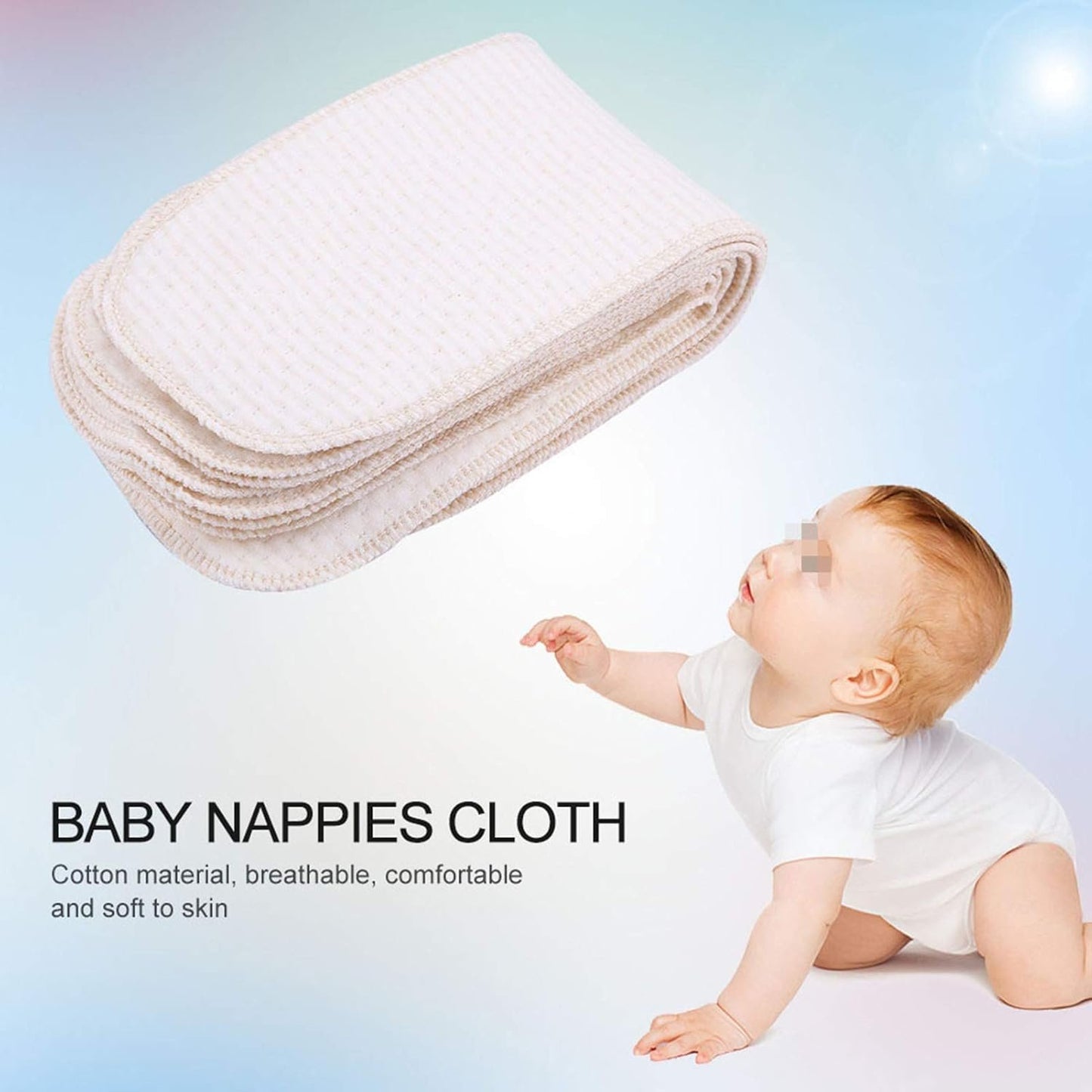 10Pcs Baby Nappies Set Newborn Cloth Diapers Baby Nappies, Newborn Cloth Diapers Sets