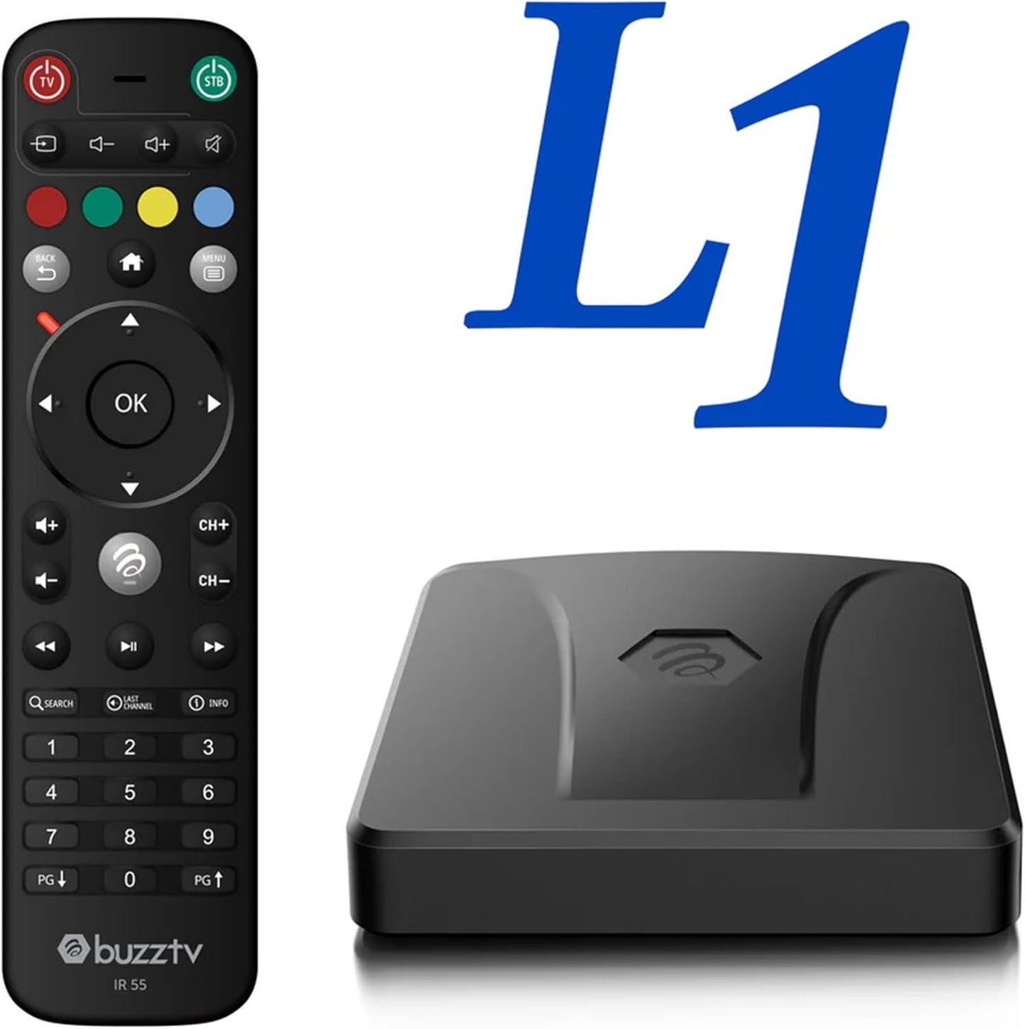 BuzzTV L1 4K UHD Linux OS 2GB / 8GB Dual Band Wireless TV Box