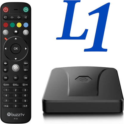 BuzzTV L1 4K UHD Linux OS 2GB / 8GB Dual Band Wireless TV Box