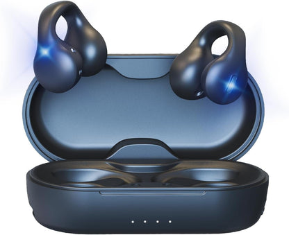 Wireless Earbuds, Clip on Headphones Over-Ear with Touch Control 13mm Speakers Stereo Sound Open Ear Buds IP5 Waterproof Sport Bluetooth Earphones 40H Playback Headset for Work Fitness