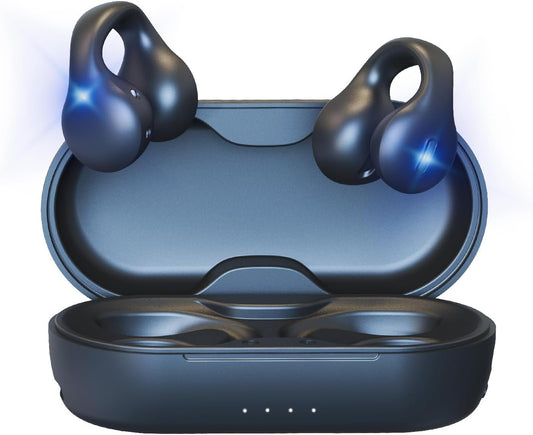 Wireless Earbuds, Clip on Headphones Over-Ear with Touch Control 13mm Speakers Stereo Sound Open Ear Buds IP5 Waterproof Sport Bluetooth Earphones 40H Playback Headset for Work Fitness