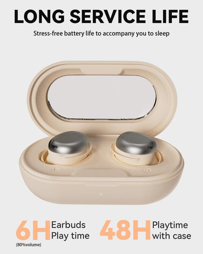 ANSTEN Sleeping Headphones Bluetooth 5.4, Noise Cancelling in Ear Headphones, Sleep Earbuds for Side Sleepers, 48 Hours Battery Life Ear Buds for Sleeping, Sports