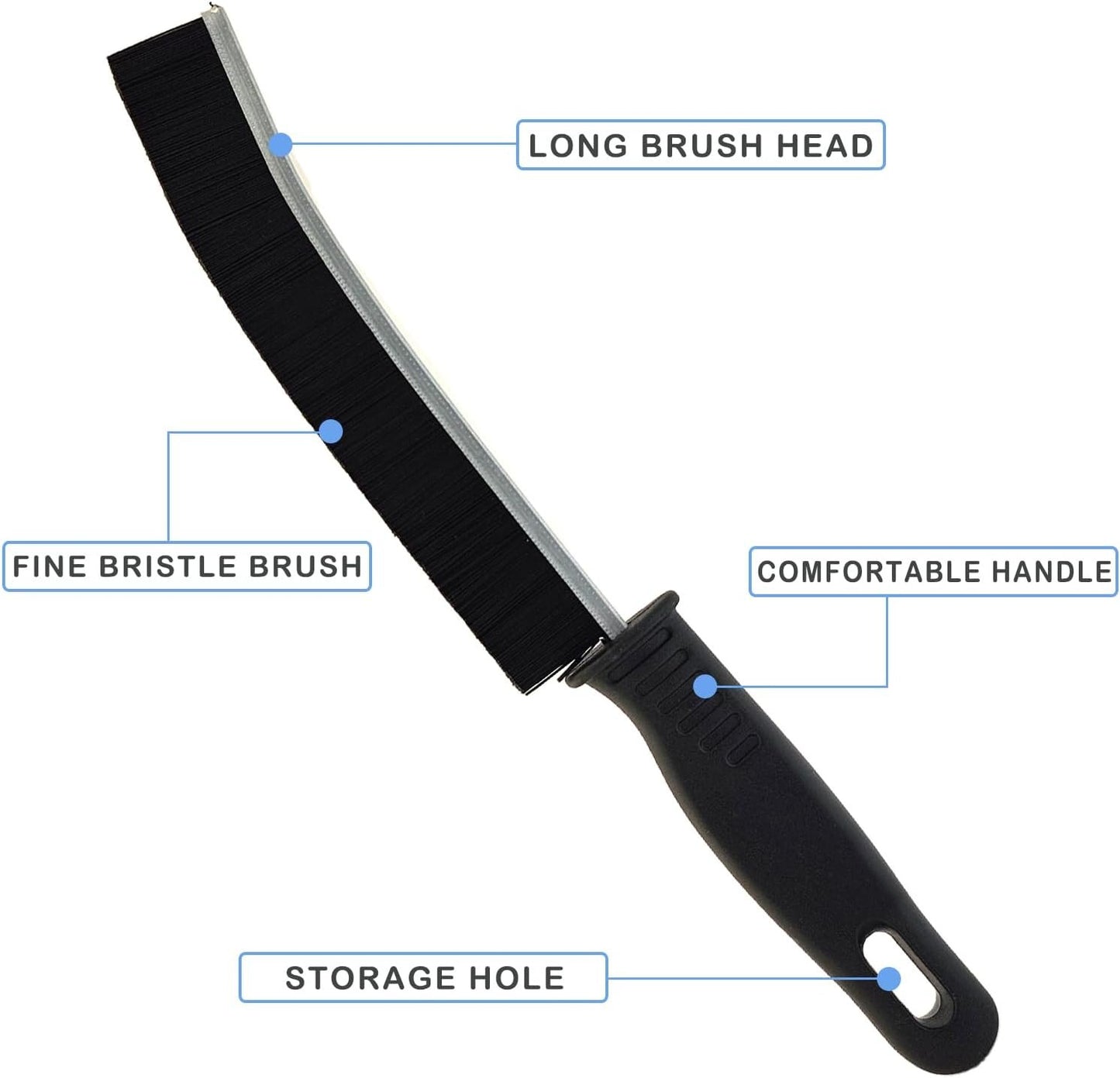 Hard Bristle Crevice Cleaning Brush, Multifunctional Gap Scrub Brush for Home Essential, Cleaning Bathrooms, Kitchens, Windows, Faucets, Toilets, Grout and Car