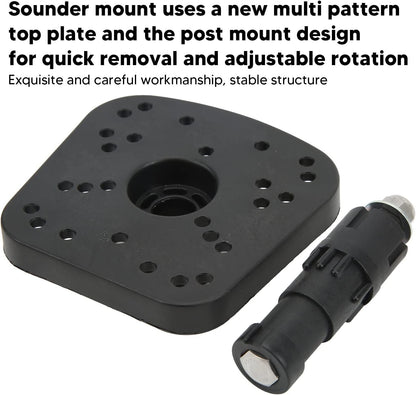 Fishfinder Mount, Adjustable Rotation Universal Sounder Mount Fish Finder Mount Replacement for Marine Electronics