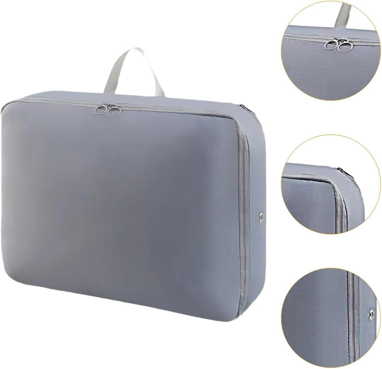 Generic Travel Storage Bag Luggage Organizer Packing Bags Portable Shoe Bags Luggage Compression Pack Clothing Organization Bag, Dark Grey