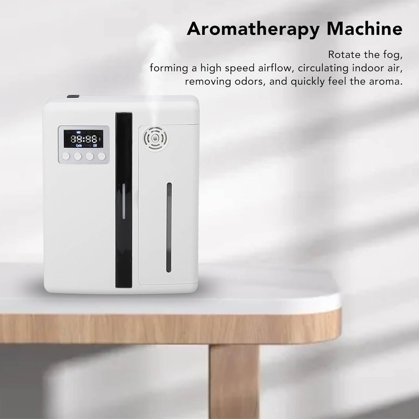 Smart Scent Air Machine, Essential Oil Diffuser, 300m³ Intelligent Aromatherapy Machine with Remote Control, Air Aromatherapy Diffuser with Timer, for Yoga, Home, Office