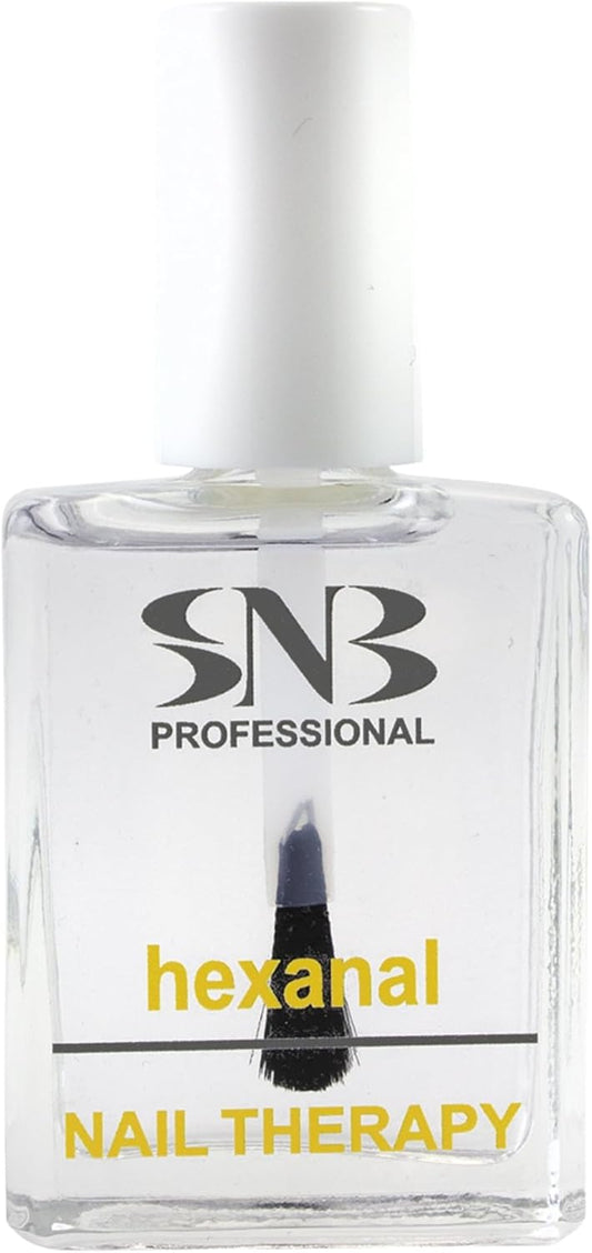 SNB Professional Nail Hardener with Hexanal Nail Care Strengthener with AHA Acids, Vitamin B5 & C, 15 ml, Nail Care, Nail Therapy