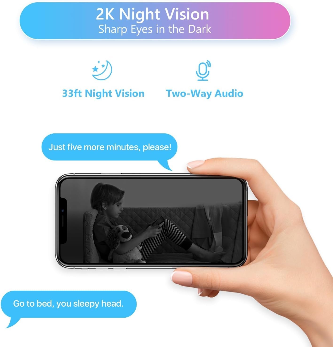 ZOSI C518 2K Pan/Tilt Smart Security Camera Indoor,360 Degree Baby and Pet Monitor,2.4G/5G Dual-Band WiFi Home Cam with Phone App,Cloud & SD Card Storage,Night Vision,2 Way Audio,Person Detection