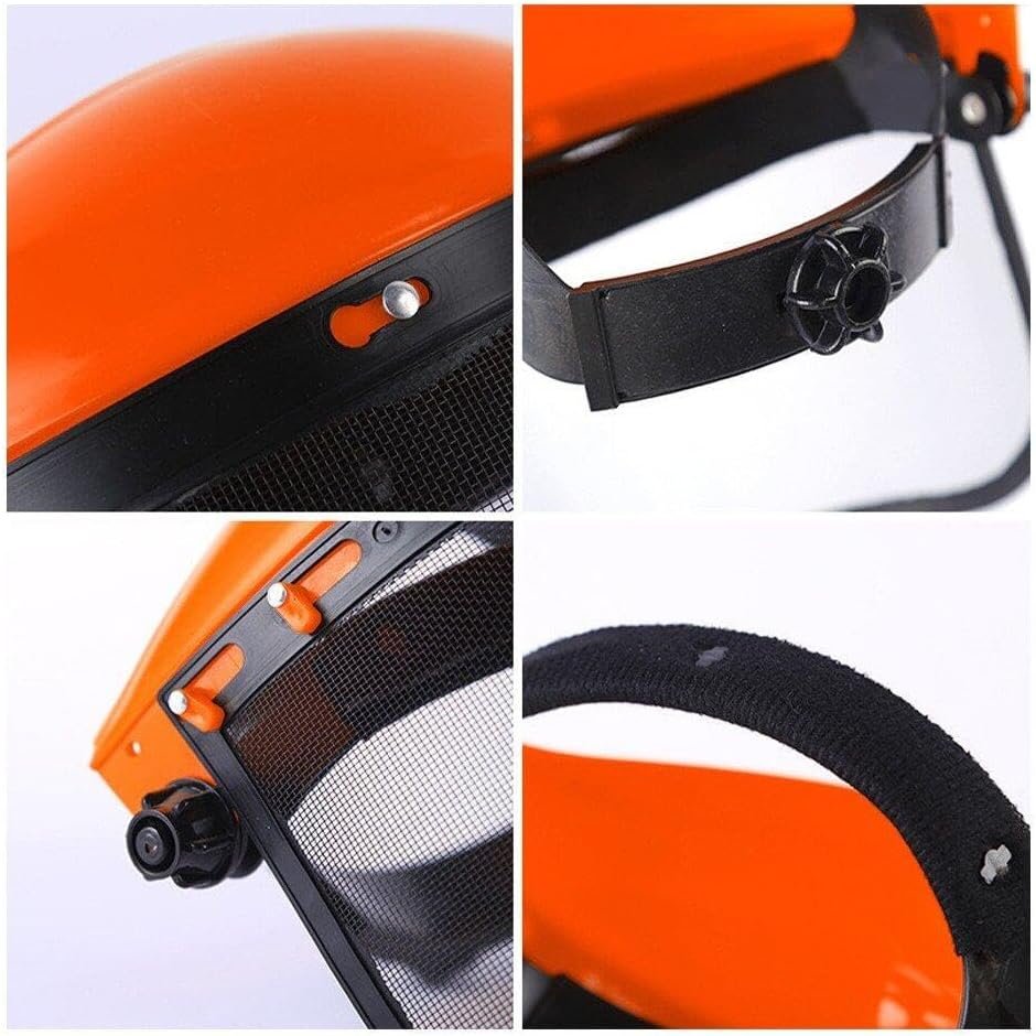 Industrial Forestry Safety Helmet Face Protection Equipment with Mesh Face Shield