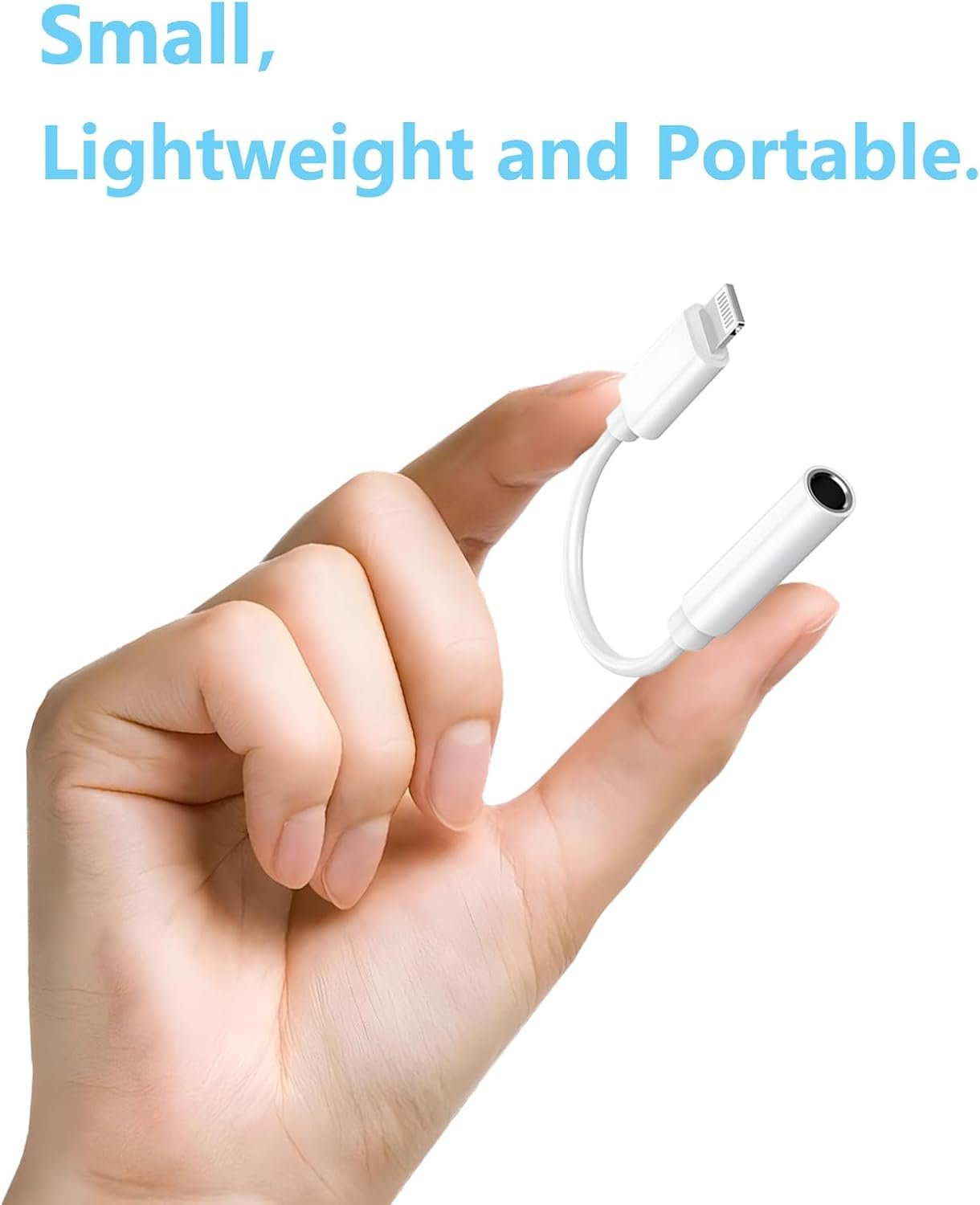 2Pack Apple MFi Certified iPhone Lightning to 3.5mm Headphone Jack Adapter Dongle Apple Wired Headphone Jack Aux Audio Dongle Adapter Compatible for iPhone 14 13 12 11 XS XR X 8 7 Support All iOS