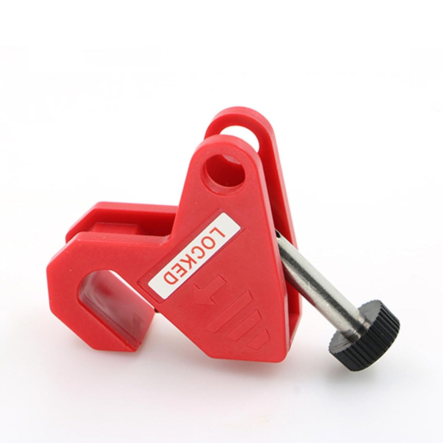Circuit Breaker Lock, Electric Air Locks, 5.51 x 3.94 x 0.79 Inches, Lockout Isolation Tool, Secure Distribution System, Electrical Safety Device for Home and Industrial Use, Red