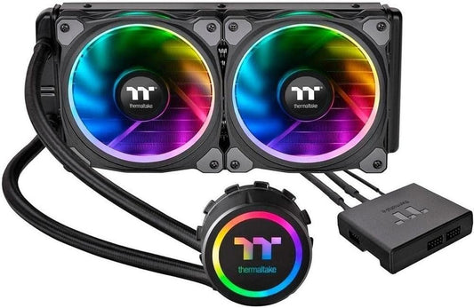 Thermaltake Floe 280mm, 16.8 Million Color Software Enabled (TT RGB Plus/Alexa/Razer Chroma), AMD (AM5/AM4)/Intel (LGA 2066/1200), AIO CPU Liquid Cooler CL-W167-PL14SW-A for Desktop