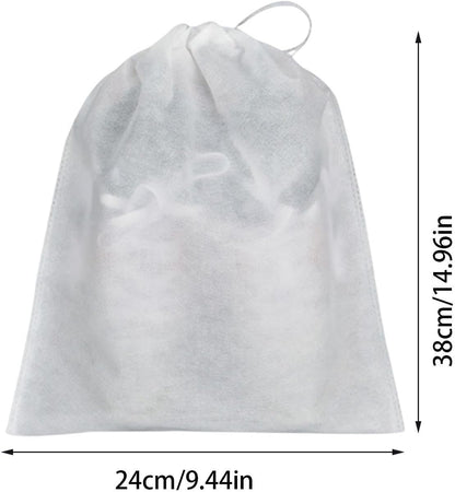 Shoe Dust Bags – Lightweight Storage Pouches, Reusable Shoe Holders | Foldable Dust Resistant Wraps, Non Woven Packing Sacks, For Protecting Footwear During Trips or Closet Organization