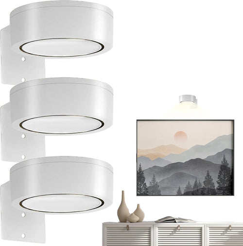 Frame Lights for Wall, Smart Control Wireless Battery Operated Wall Lights with Timer and Adjustable Brightness, Versatile Art Lighting for Home, Living Room, Bedroom, Dining Room, and Decor