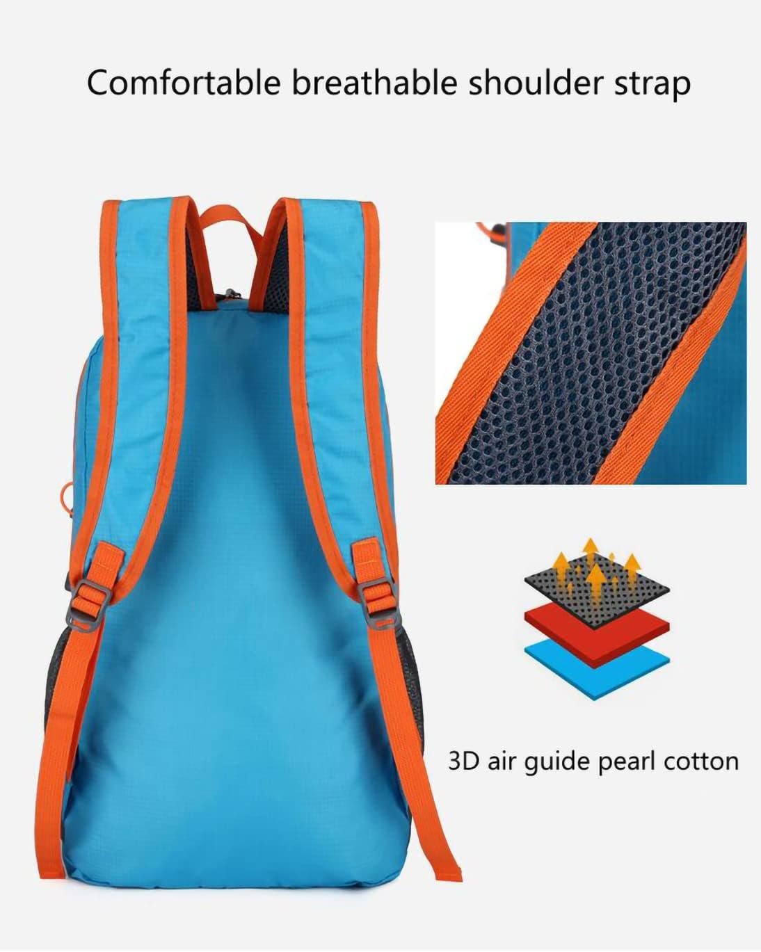 Ultra Lightweight Packable Backpack, Water Resistant Small Backpack Daypack Foldable for Travel Hiking Outdoor Camping and Cycling Foldable Outdoor Bag