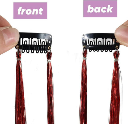 syayw Kit Fili Luminosi Per Capelli,Set Capelli Fatati Con Filo Luccicante - Accessori Glitter Termoresistenti Per Cosplay Completi Di Attrezzi Per Natale Capodanno Matrimoni Feste A Tema Compleanni