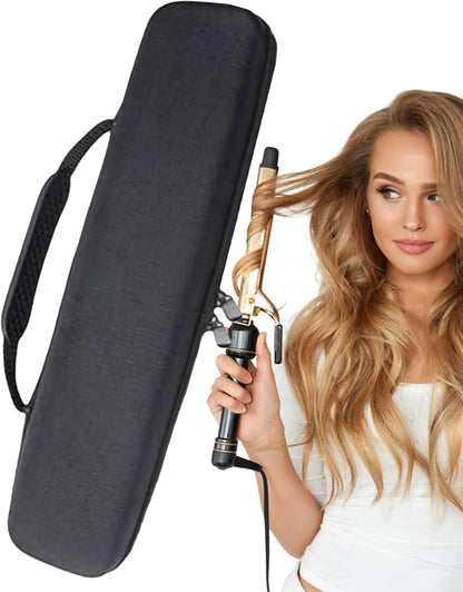 Borsa da viaggio per attrezzi da capelli, impermeabile, per ferri da stiro, accessori portatili per la cura dei capelli, accessori da viaggio multifunzione per uomini e donne, Nero , Refer to