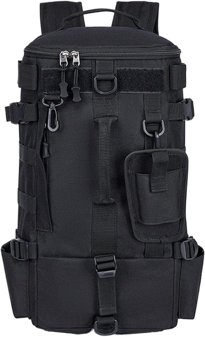 Fishing Fusion Backpack, Waterproof Survival Daypack Rod Holder, Bait Gear Storage, 21x47x13cm for Kayak Trips, Hiking, Camping, Hunting, and Weekend Adventures Motorcycle Travel