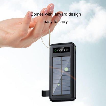 Portable Charger Outdoor Fast Charging Solar Energy 50,000 Capacity Available for iOS and Android Cell Phone Mobile Power,50000,B