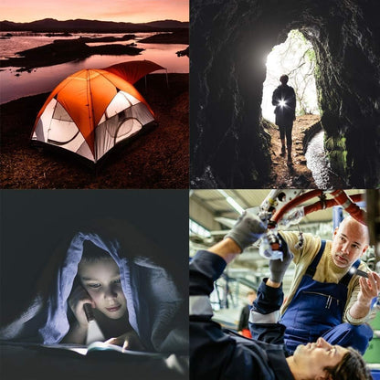 COSMOING Ultra Bright 700 Lumen 5 Modes Tactical Flashlight Magnetic Rechargeable, 90 Degree Swivel Waterproof EDC Flashlight for Camping, Emergency, Inspection, Hiking, Outdoor-Black