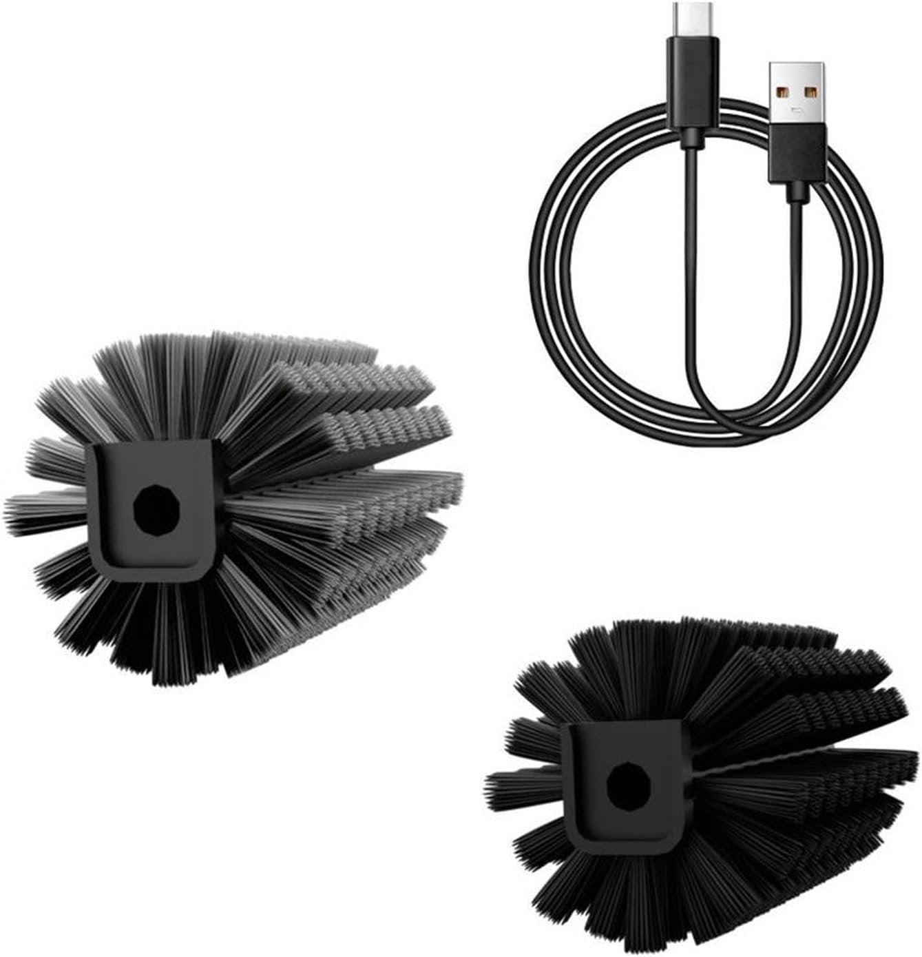 Baoblaze Electric Grill Brush Cordless Rechargeable Ergonomic Grip Sturdy Multifunction Grill Accessories Scrub Brush for Barbecue