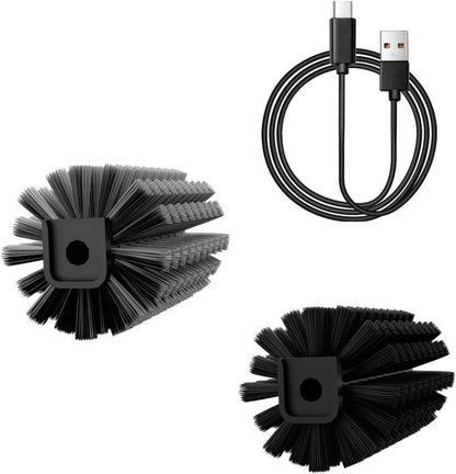 Baoblaze Electric Grill Brush Cordless Rechargeable Ergonomic Grip Sturdy Multifunction Grill Accessories Scrub Brush for Barbecue