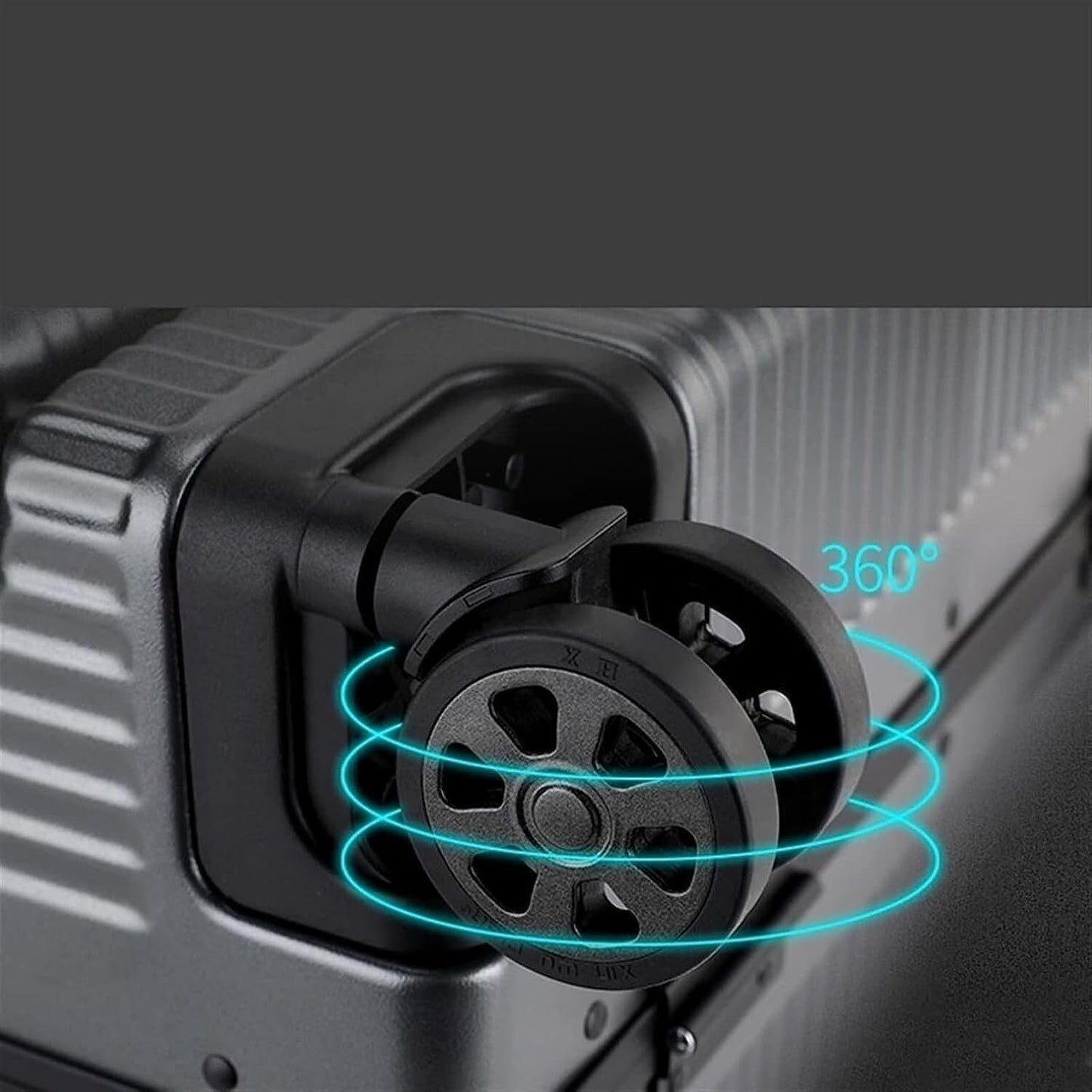 Suitcase Suitcases with Wheels Front Opening Carry On Luggage Security Combination Lock Boarding Carry-on Suitcase (Color : B, Size : 18in)
