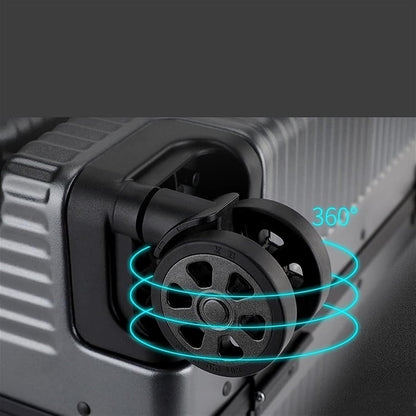 Suitcase Suitcases with Wheels Front Opening Carry On Luggage Security Combination Lock Boarding Carry-on Suitcase (Color : B, Size : 18in)